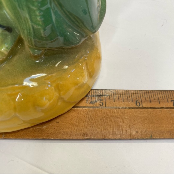 Vintage 1950  Metro Ware Asian Themed Green Ceramic Lamp Base man woman kitsch - Picture 9 of 9